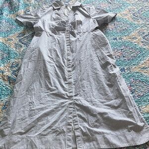 Old Navy Blue and White Striped Dress